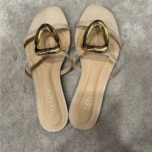 Cecelia New York Women's Sandals - Gold and Cream